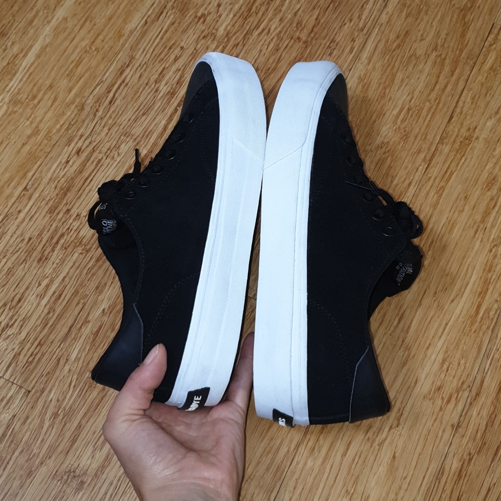 Starye women's lace up skate shoes black sz 11 - Picture 7 of 17